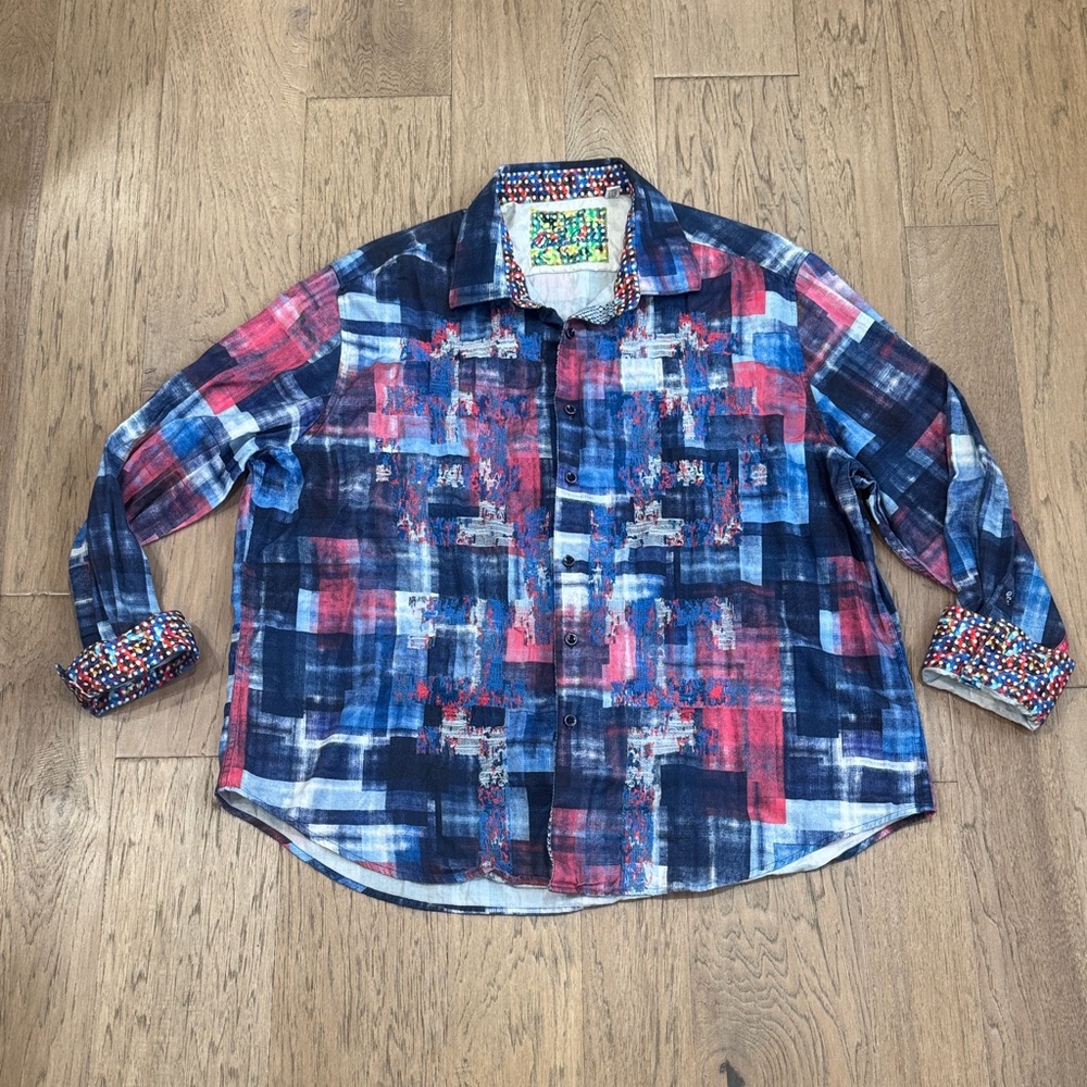 Men’s Robert Graham Picnic Sport Shirt Size 4XL